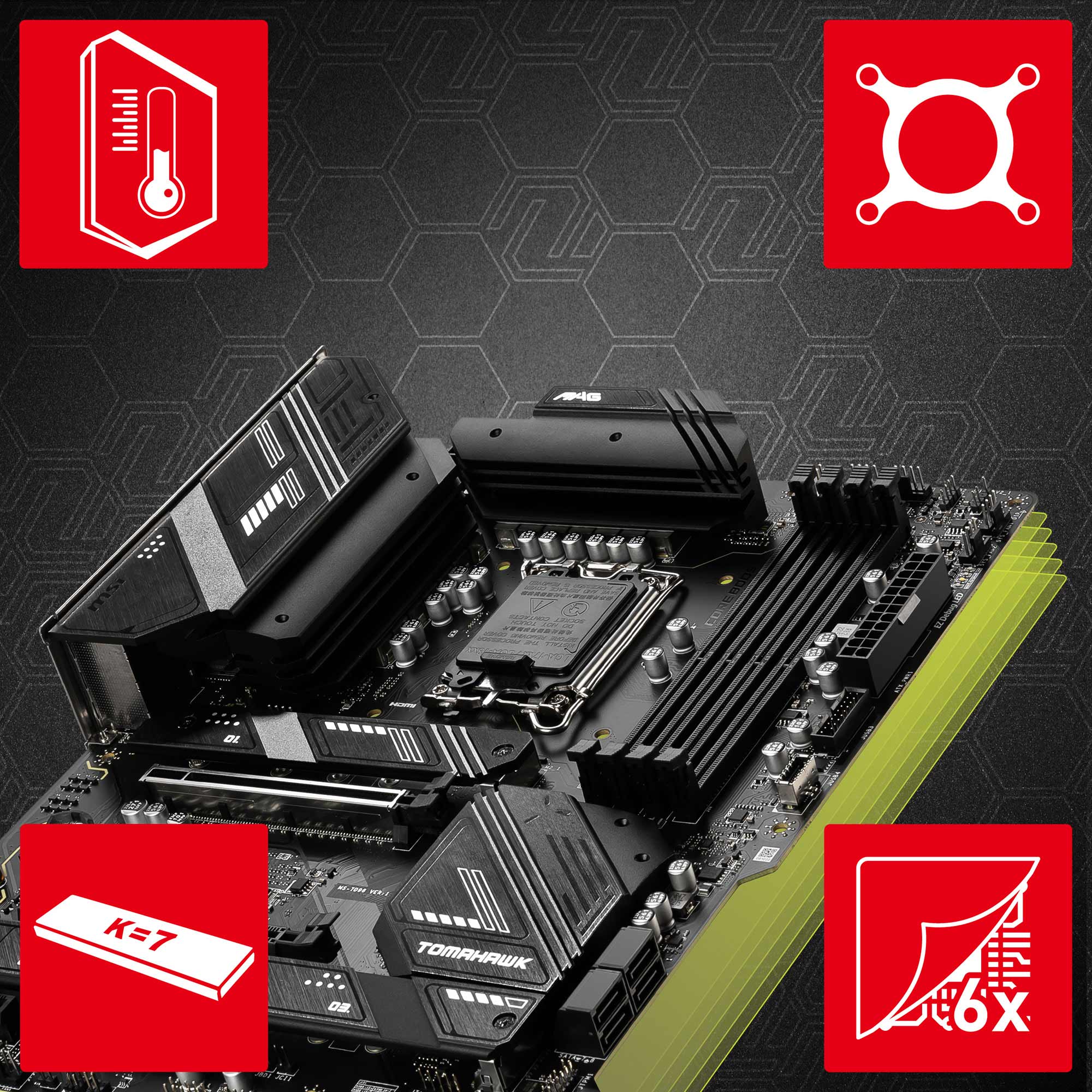 MAG B760 TOMAHAWK WIFI DDR4 Motherboard